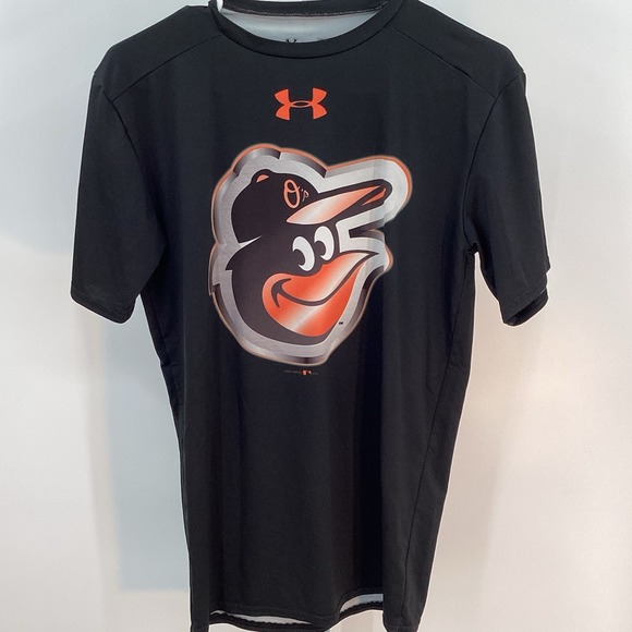 Mens Under Armour Baltimore Orioles baseball short sleeved Compression Tee large - Picture 2 of 9